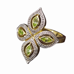 Peridot Bali Ring