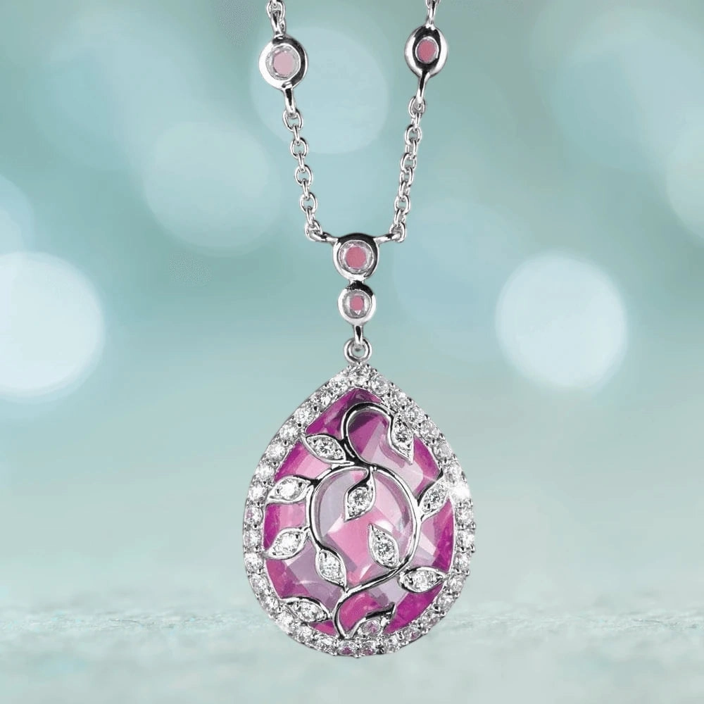Pink Blush Vine Pendant