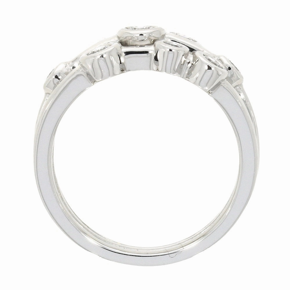 Platinum 0.52cts Diamond Raindance Inspired Design Ring