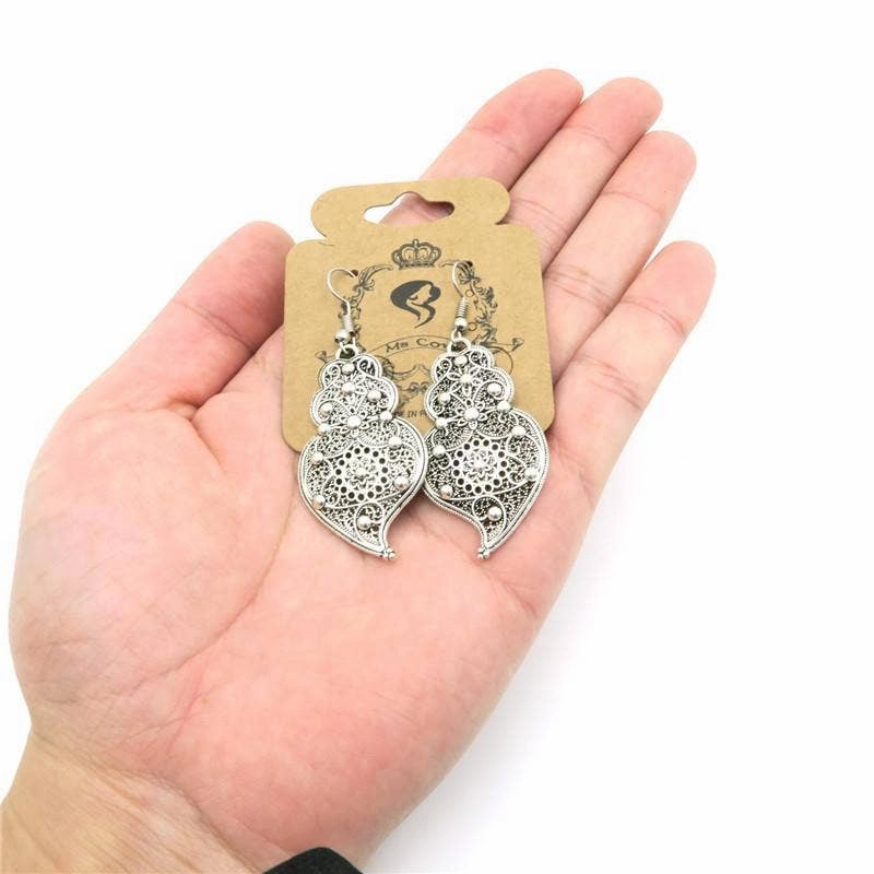 Portuguese Viana heart earrings women earrings handmade lady original dangle earrings ER-018