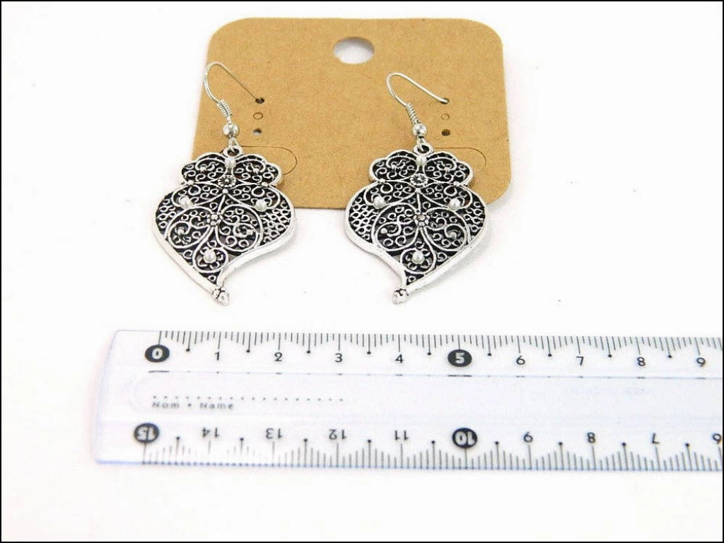 Portuguese Viana heart earrings women earrings handmade lady original dangle earrings ER-048