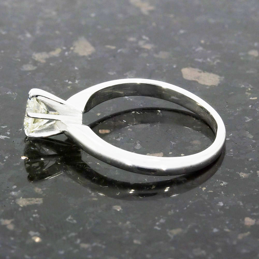Pre Owned Ladies 18ct White Gold 0.52cts Diamond Solitaire Ring
