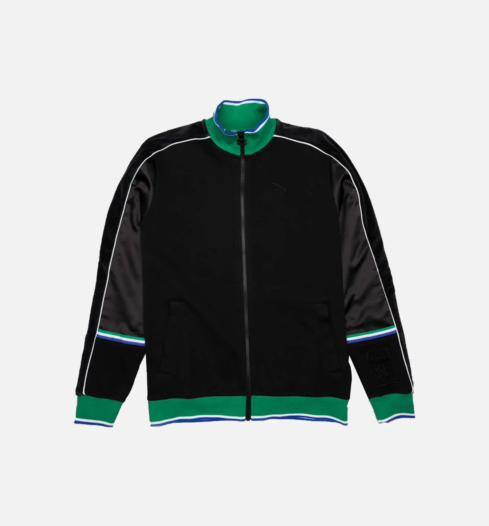 Puma Clothing Puma X Big Sean Collection Mens T7 Tracksuit Top - Puma Black/Green