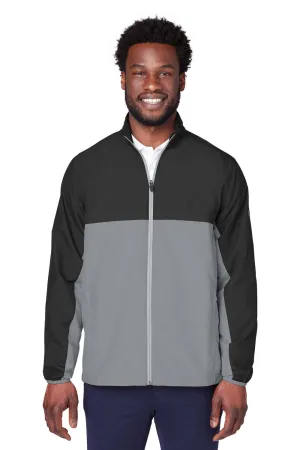 Puma Mens 1st Mile Moisture Wicking Full Zip Wind Jacket - Black/Quiet Shade Grey  Choose your new Clothing Puma