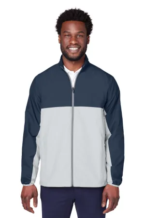 Puma Mens 1st Mile Moisture Wicking Full Zip Wind Jacket - Navy Blue/High Rise Grey  Choose your new Clothing Puma