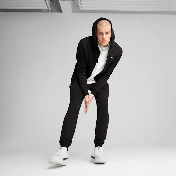 PUMA MEN'S ESSENTIALS FLEECE BLACK FULL ZIP JACKET Cothing_Mens-Puma