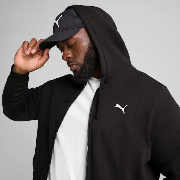 PUMA MEN'S ESSENTIALS FLEECE BLACK FULL ZIP JACKET Cothing_Mens-Puma