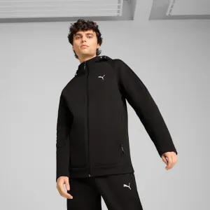 PUMA MEN'S EVOSTRIPE FULL ZIP BLACK JACKET Cothing_Mens-Puma