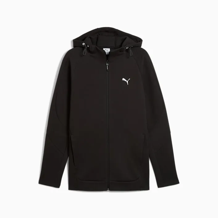 PUMA MEN'S EVOSTRIPE FULL ZIP BLACK JACKET Cothing_Mens-Puma