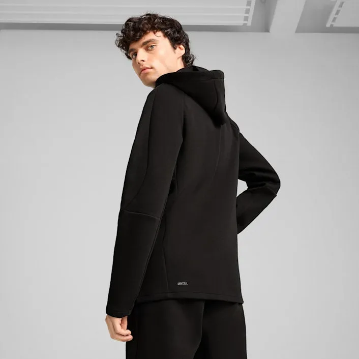 PUMA MEN'S EVOSTRIPE FULL ZIP BLACK JACKET Cothing_Mens-Puma