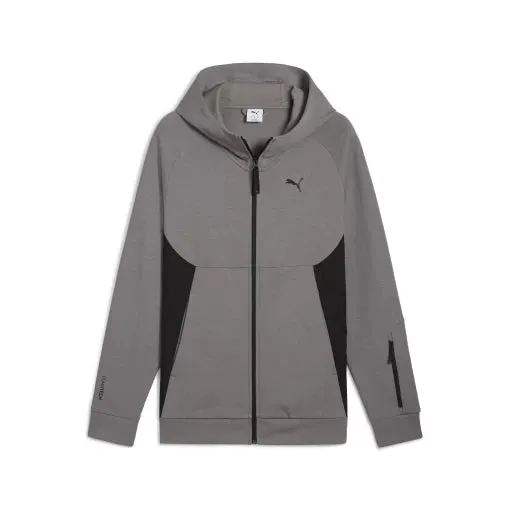 PUMA MEN'S TECH FULL-ZIP JACKET IRON HOODIE Cothing_Mens-Puma