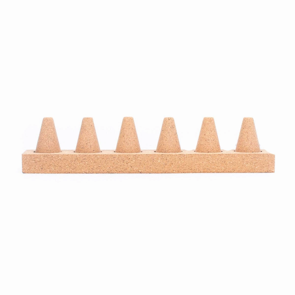 Pure Cork Granules Ring Display Stand for 6 Rings L-1002