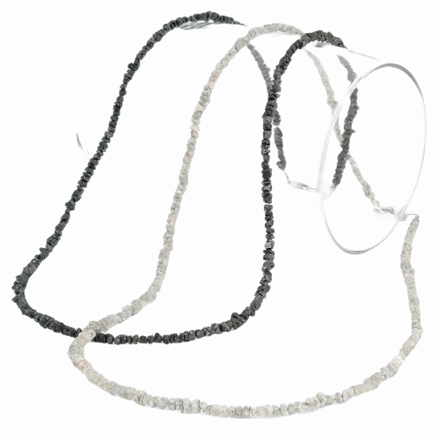 Raw Diamonds White Necklace