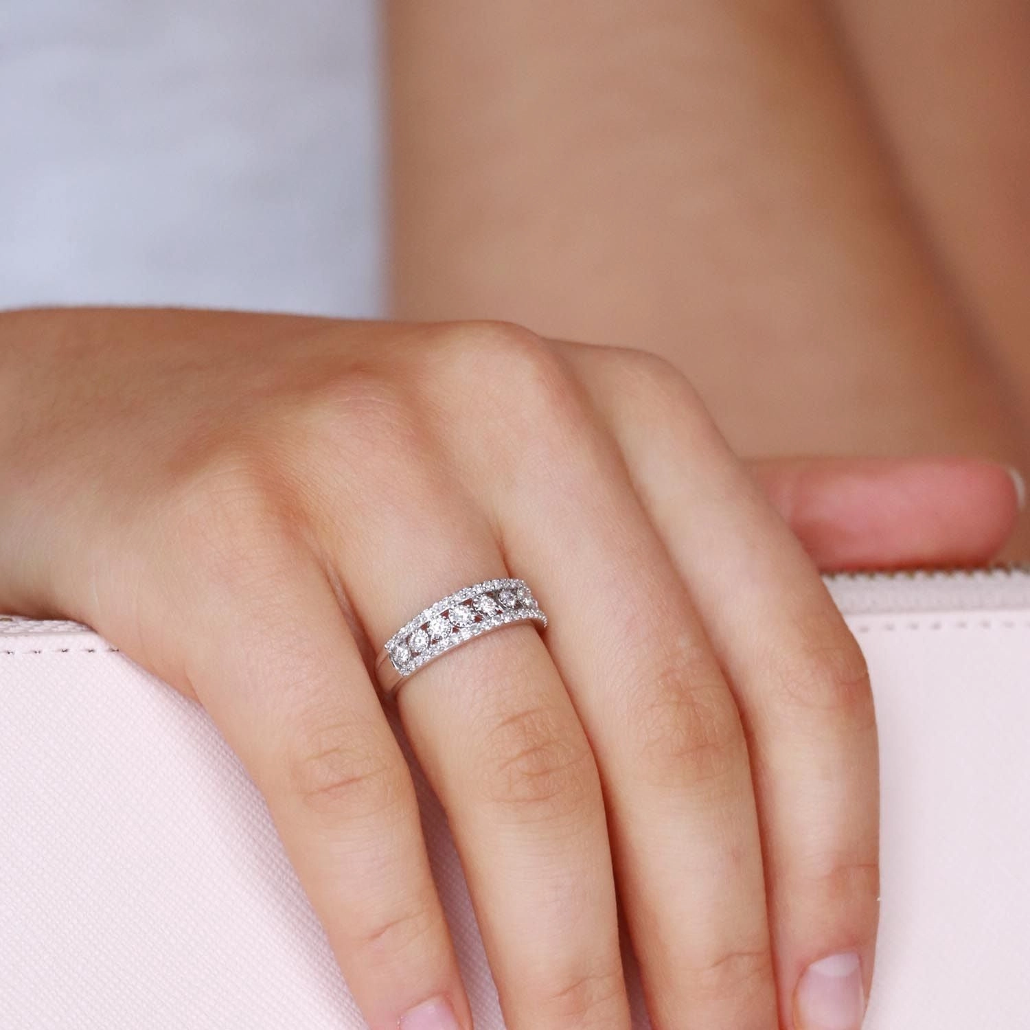 Ring with 0.5ct Diamonds in 9K Gold
