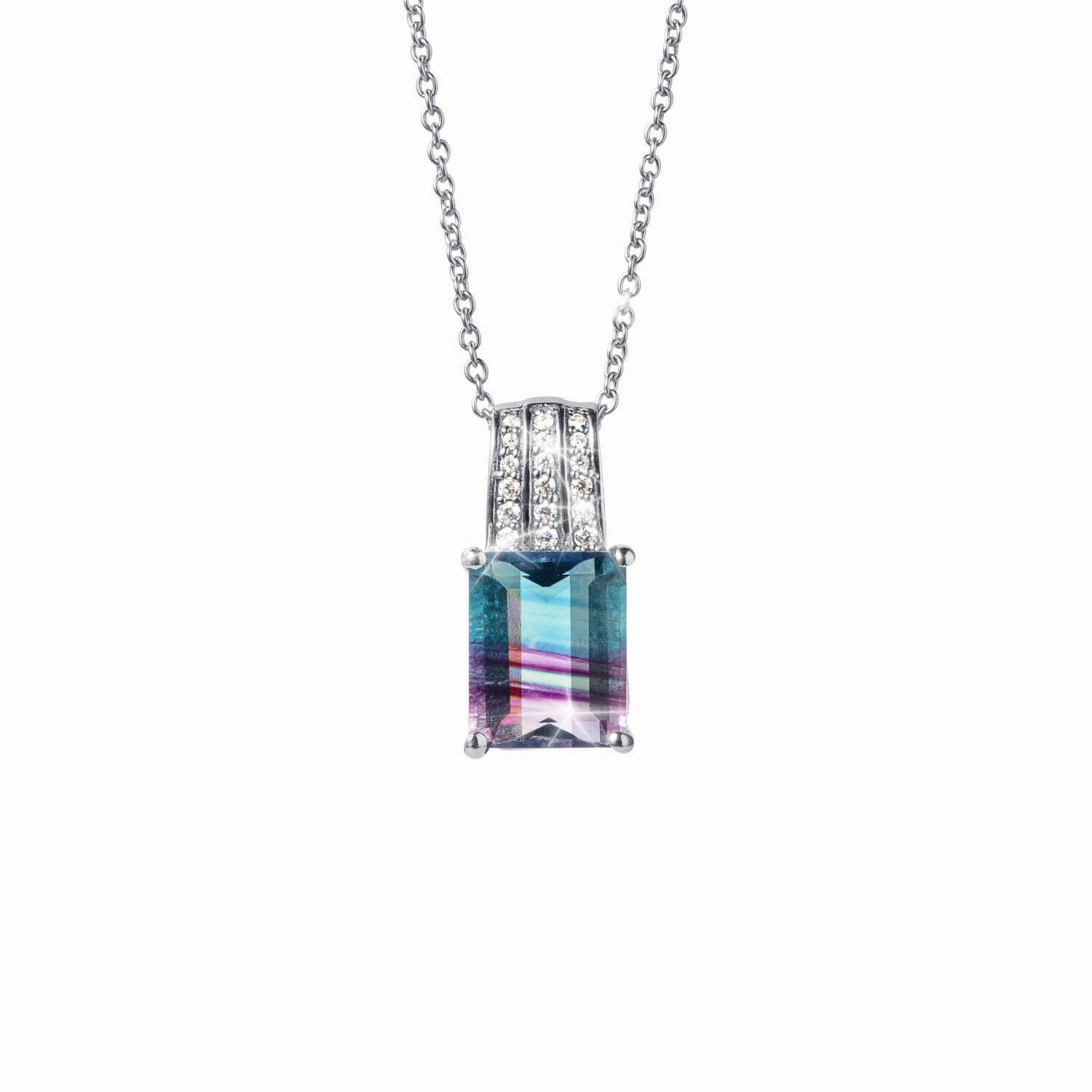 Ripple Fluorite Pendant