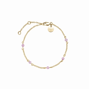 Rosefield  Pink 5 Stone Bracelet JBPSG-J813