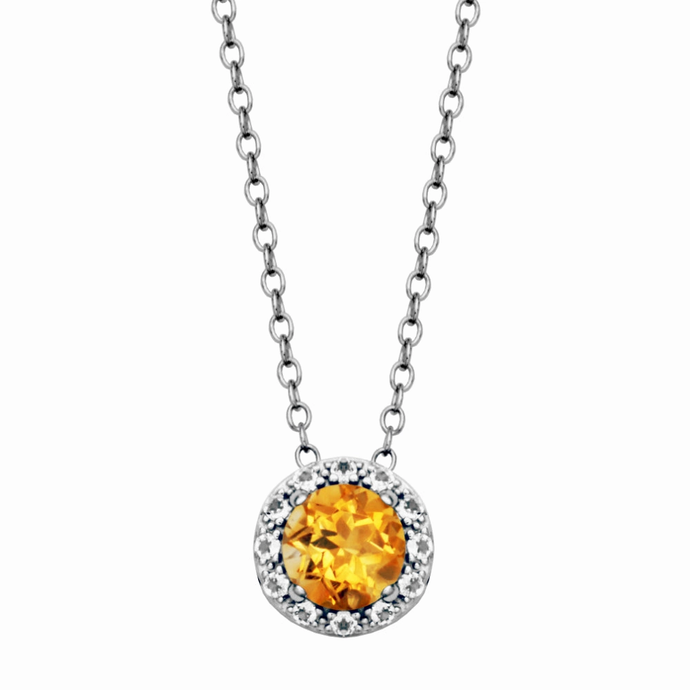 Samuel B. Dazzle Gemstone Pendant Necklace
