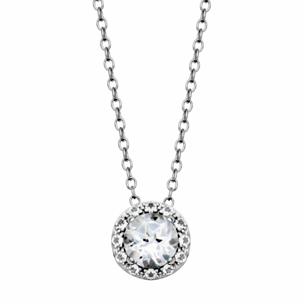 Samuel B. Dazzle Gemstone Pendant Necklace