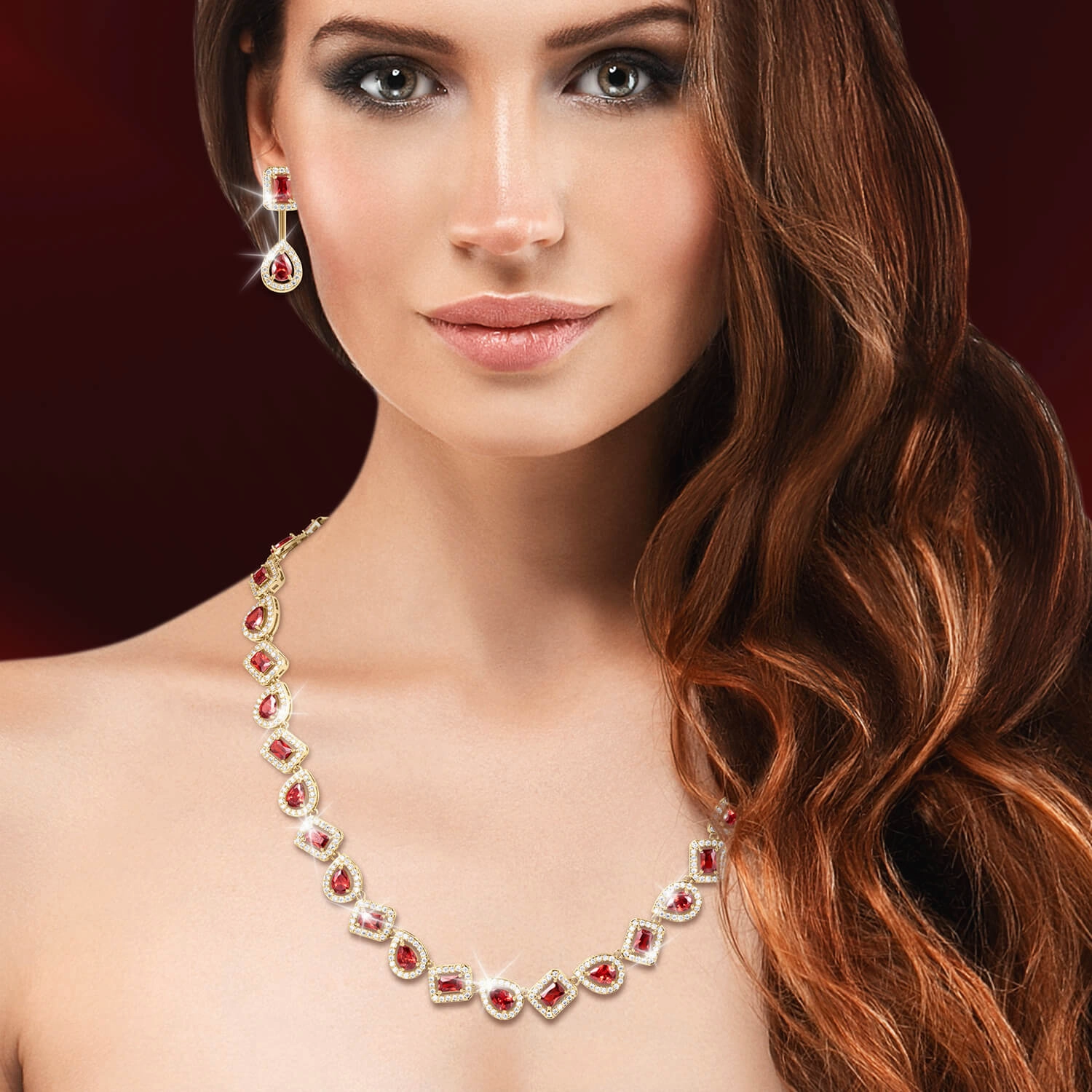 Scarlet Opulence Necklace