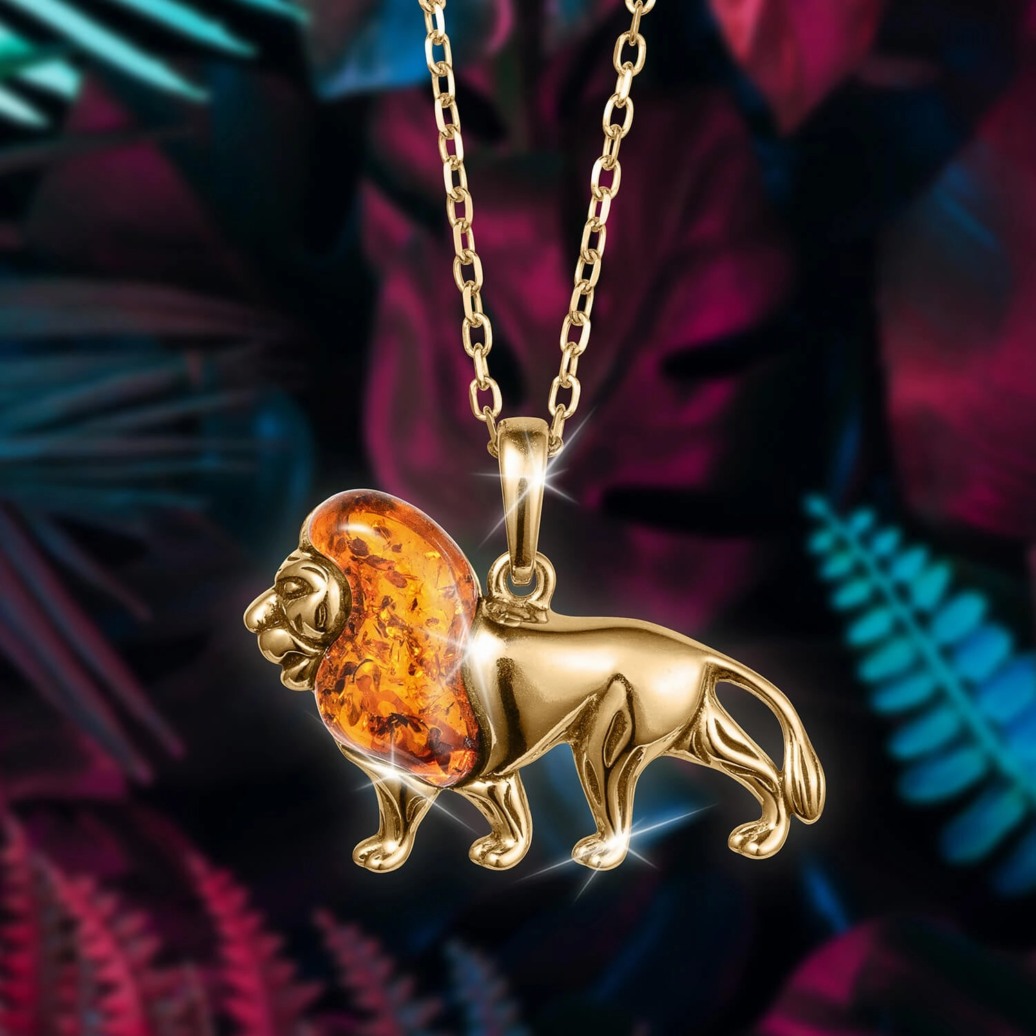 Simba Baltic Amber Pendant