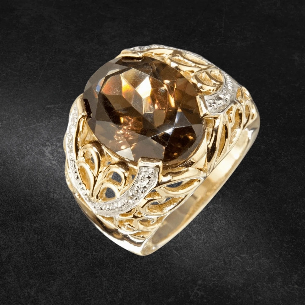 Smokey Topaz Ring