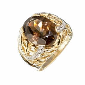 Smokey Topaz Ring