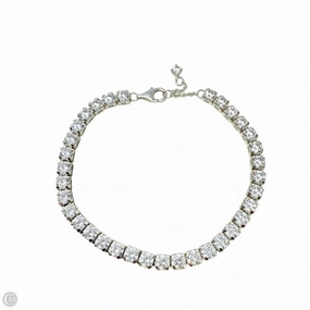 Sparkling Tennis Bracelet Sterling Silver By Pandora