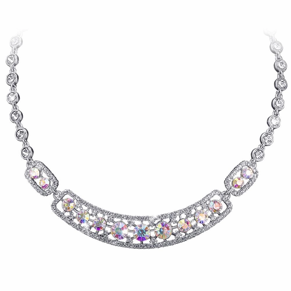 Spectra Rhodium Necklace