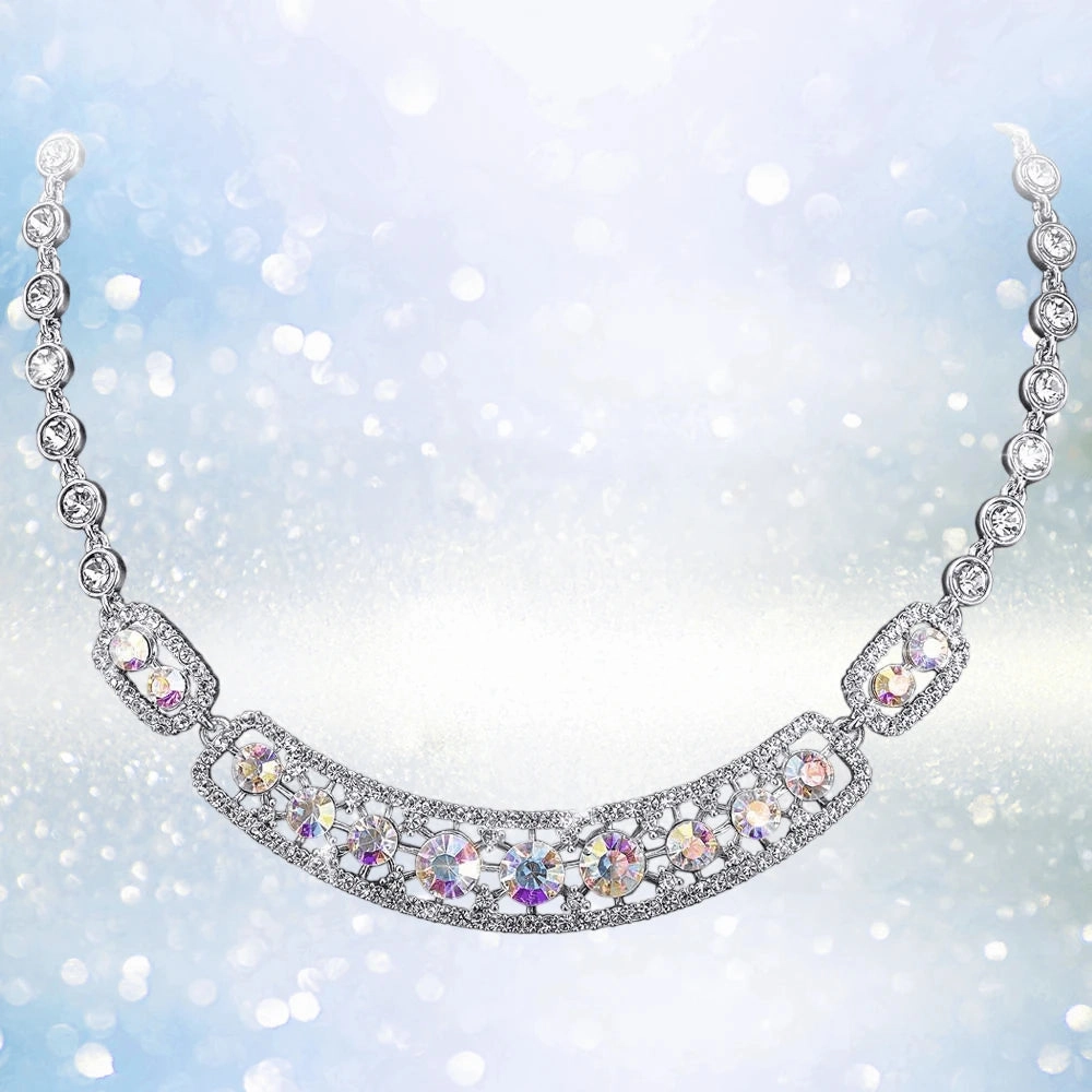 Spectra Rhodium Necklace