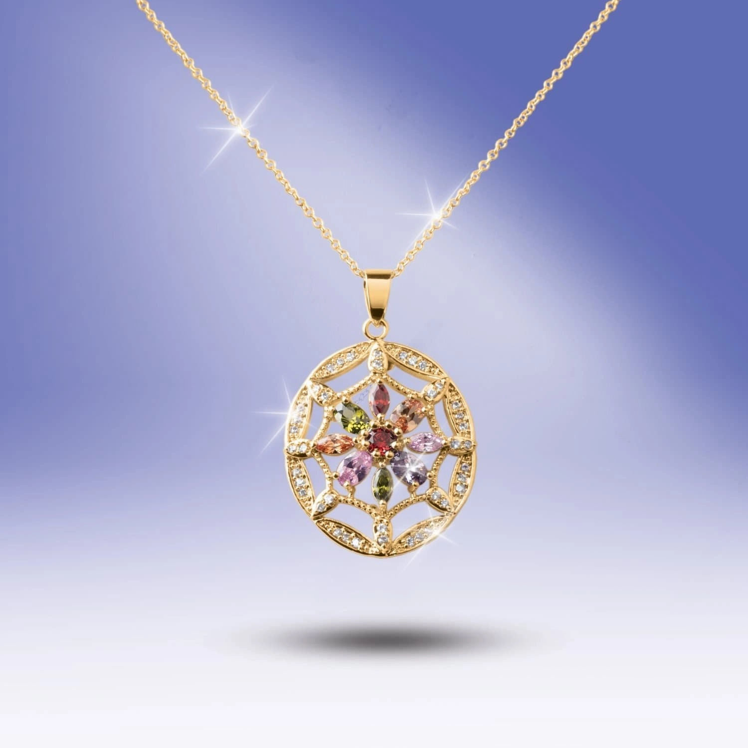 Springtime Web Pendant