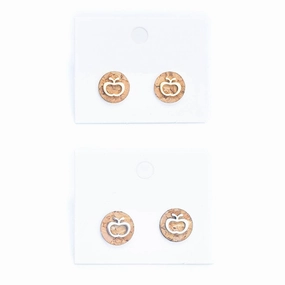 Stainless Steel Cork Handmade Earrings -ER-144