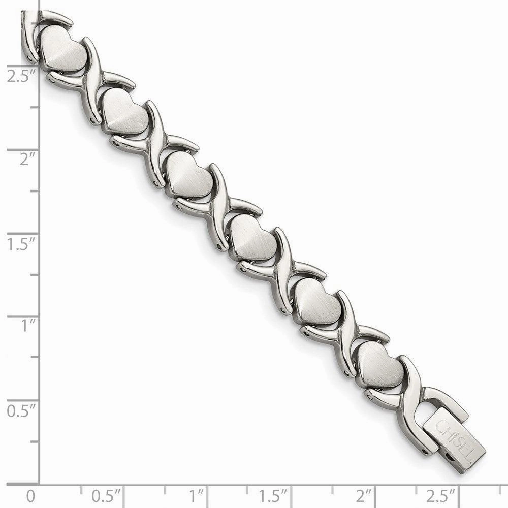 Stainless Steel Stampato 7.5in Bracelet