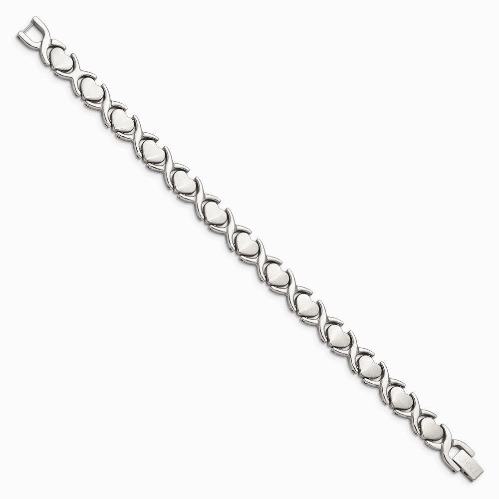 Stainless Steel Stampato 7.5in Bracelet