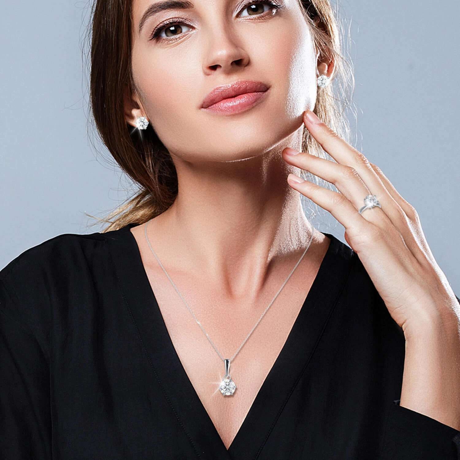 Stardust Moissanite Pendant