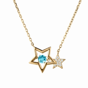 Starlight Topaz Gold Necklace