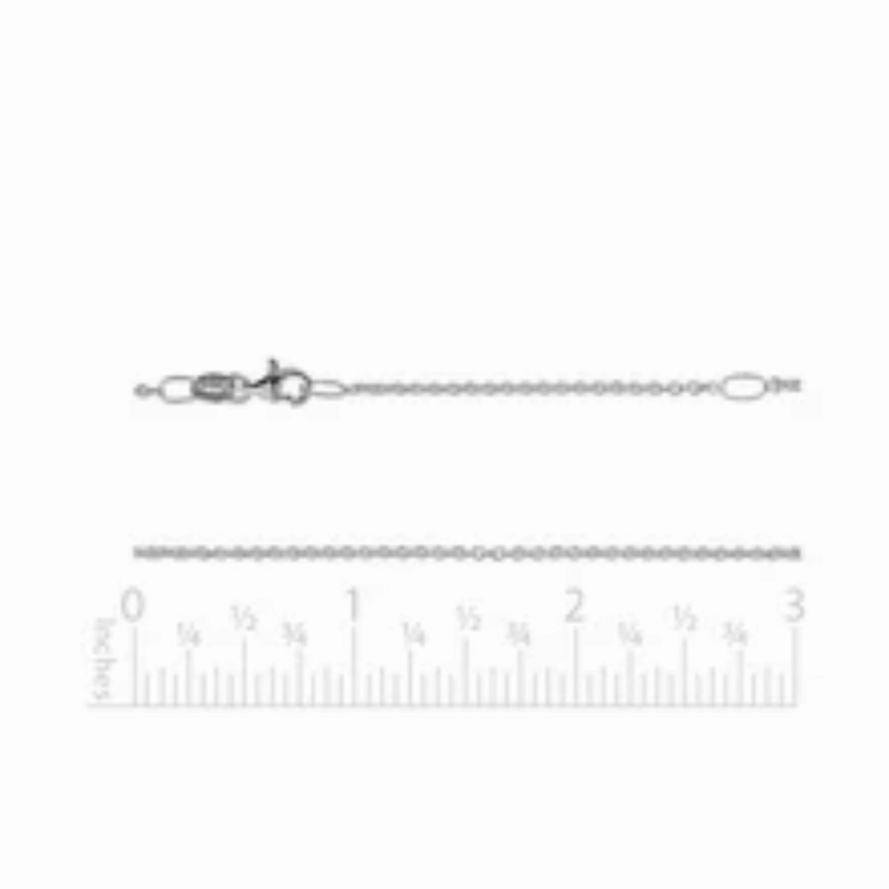 Sterling Silver 1.6mm Adjustable Cable Chain