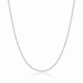 Sterling Silver 1.8mm Diamond Cut Bead Chain