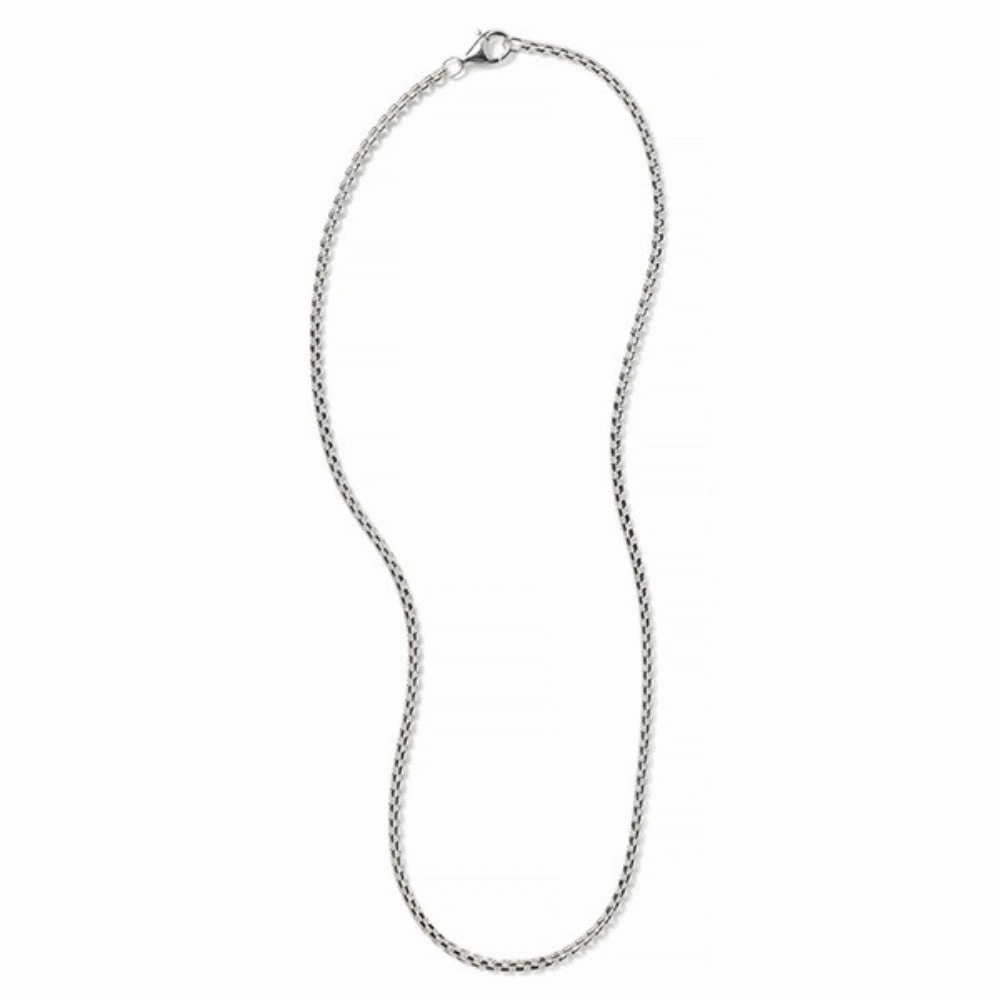 Sterling Silver 2.2mm Round Box Chain
