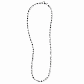 Sterling Silver 3.0mm Rice Bead Chain