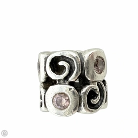 Sterling Silver & Pink Fantasy Swirls Bracelet Charm By Pandora