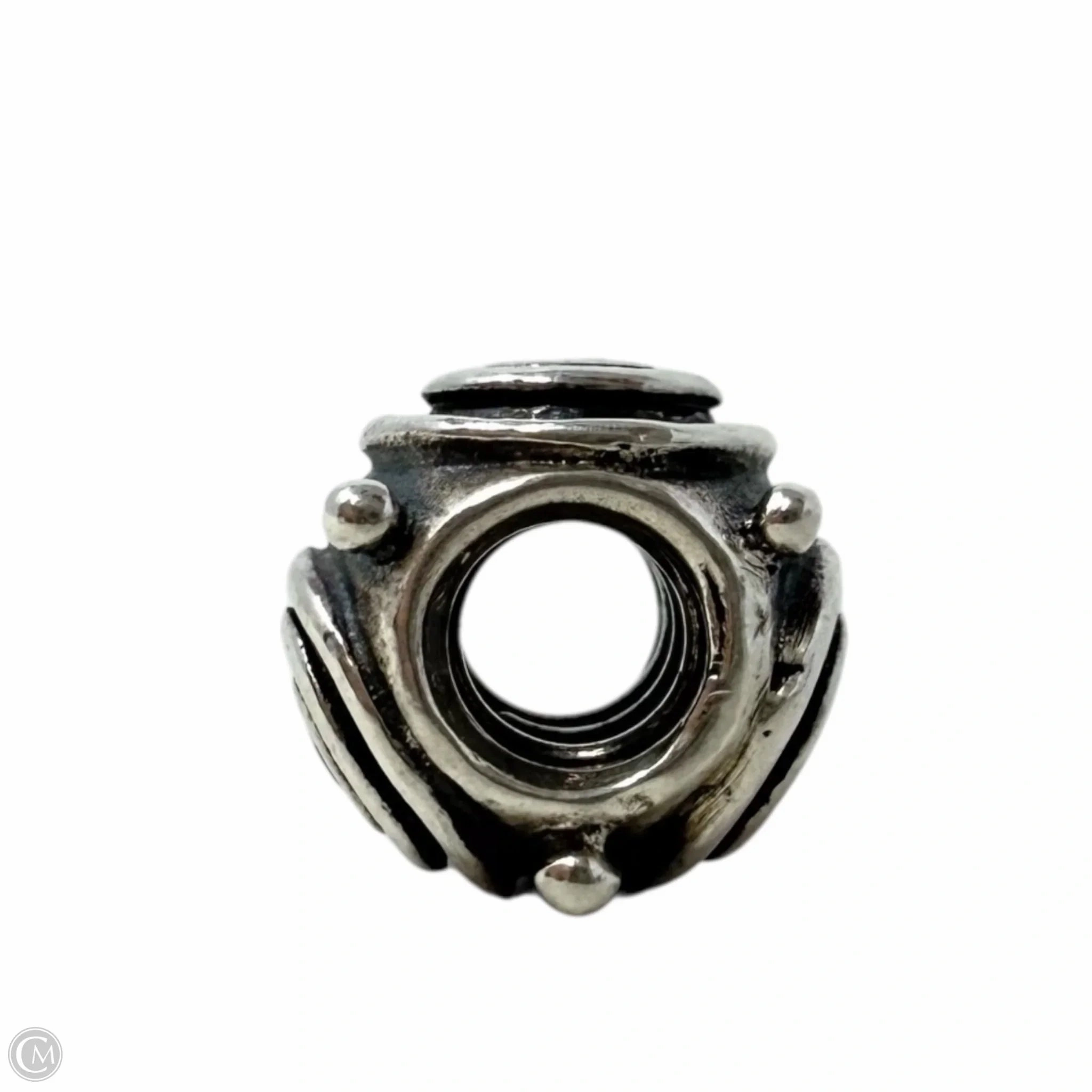 Sterling silver and pink CZ, crop circlesBracelet Charm By Pandora