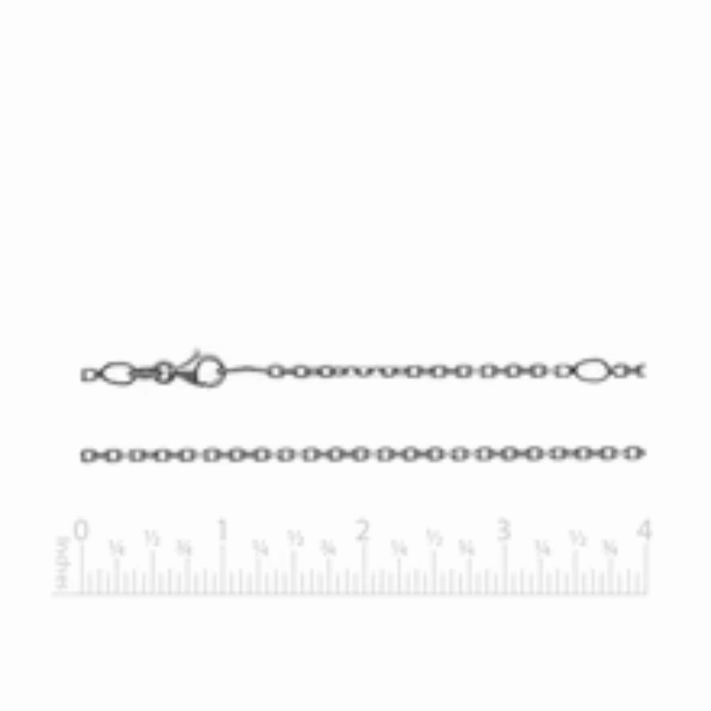 Sterling Silver Diamond-Cut Adjustable Cable Chain