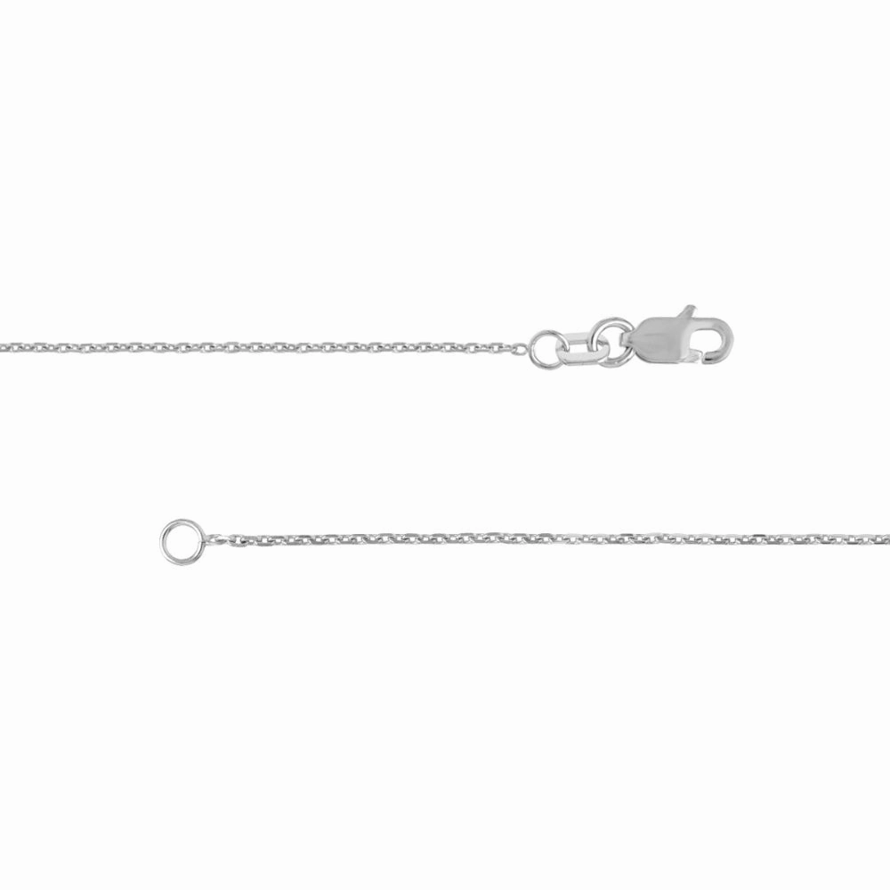 Sterling Silver Diamond-Cut Cable Chain