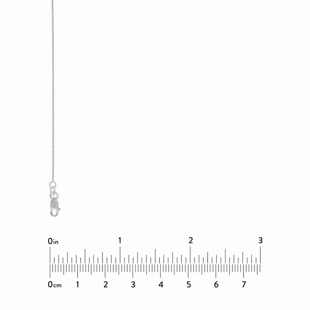 Sterling Silver Diamond-Cut Cable Chain