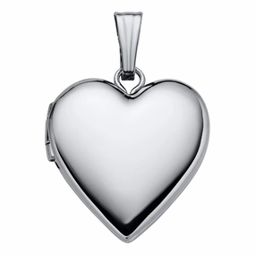 Sterling Silver Heart Locket on 18" Chain
