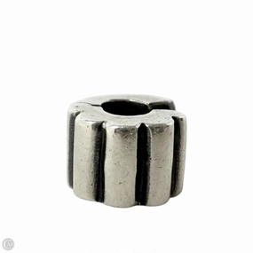 Sterling Silver Hinged Ribbed Clip Bracelet Charm By Pandora