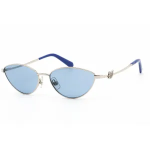 Swarovski Women's Sunglasses - Full Rim Shiny Palladium Metal Cat Eye | SK0261 16V Versace Sunglasses