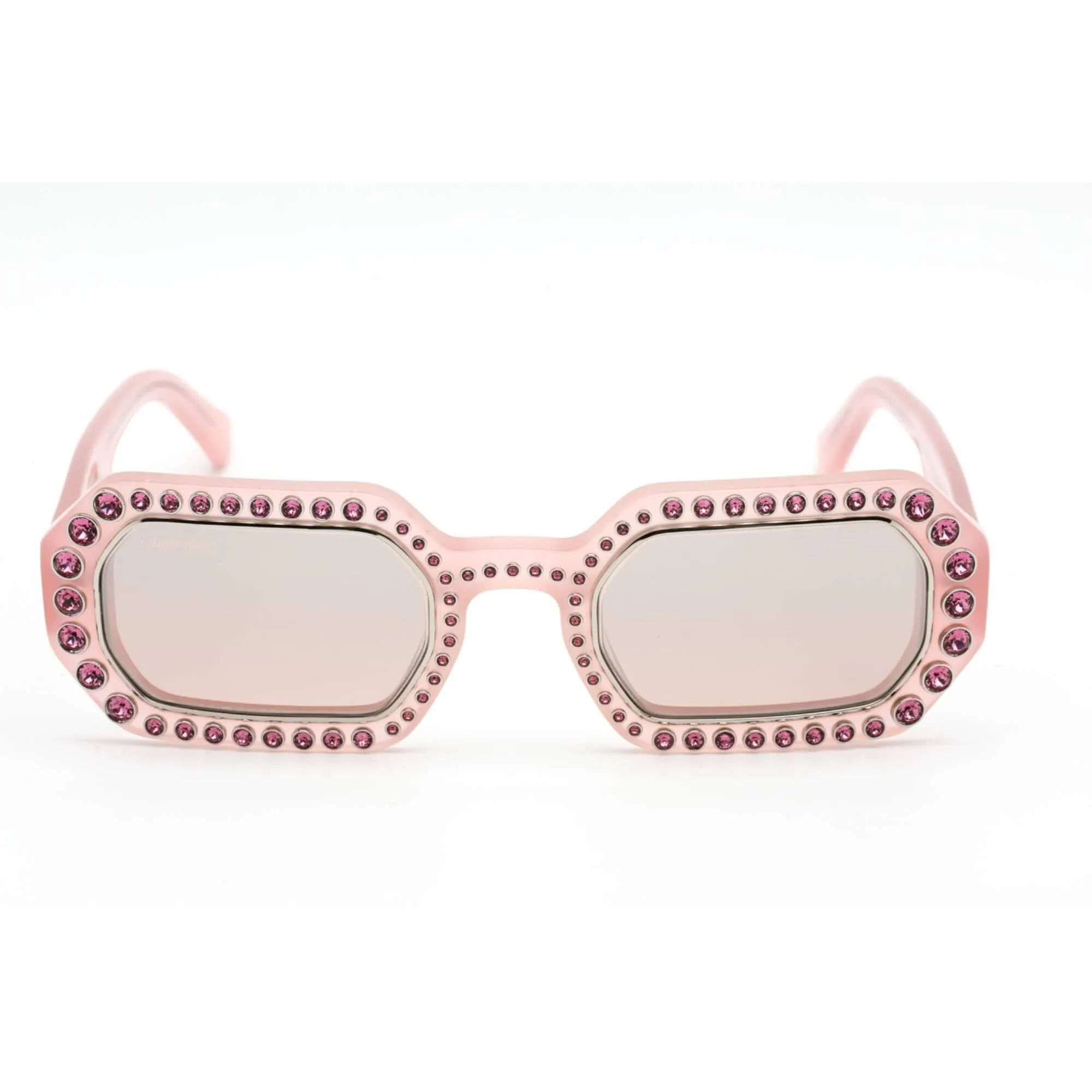 Swarovski Women's Sunglasses - Gradient Pink Lens Rectangular Frame | SK0345 72U Versace Sunglasses