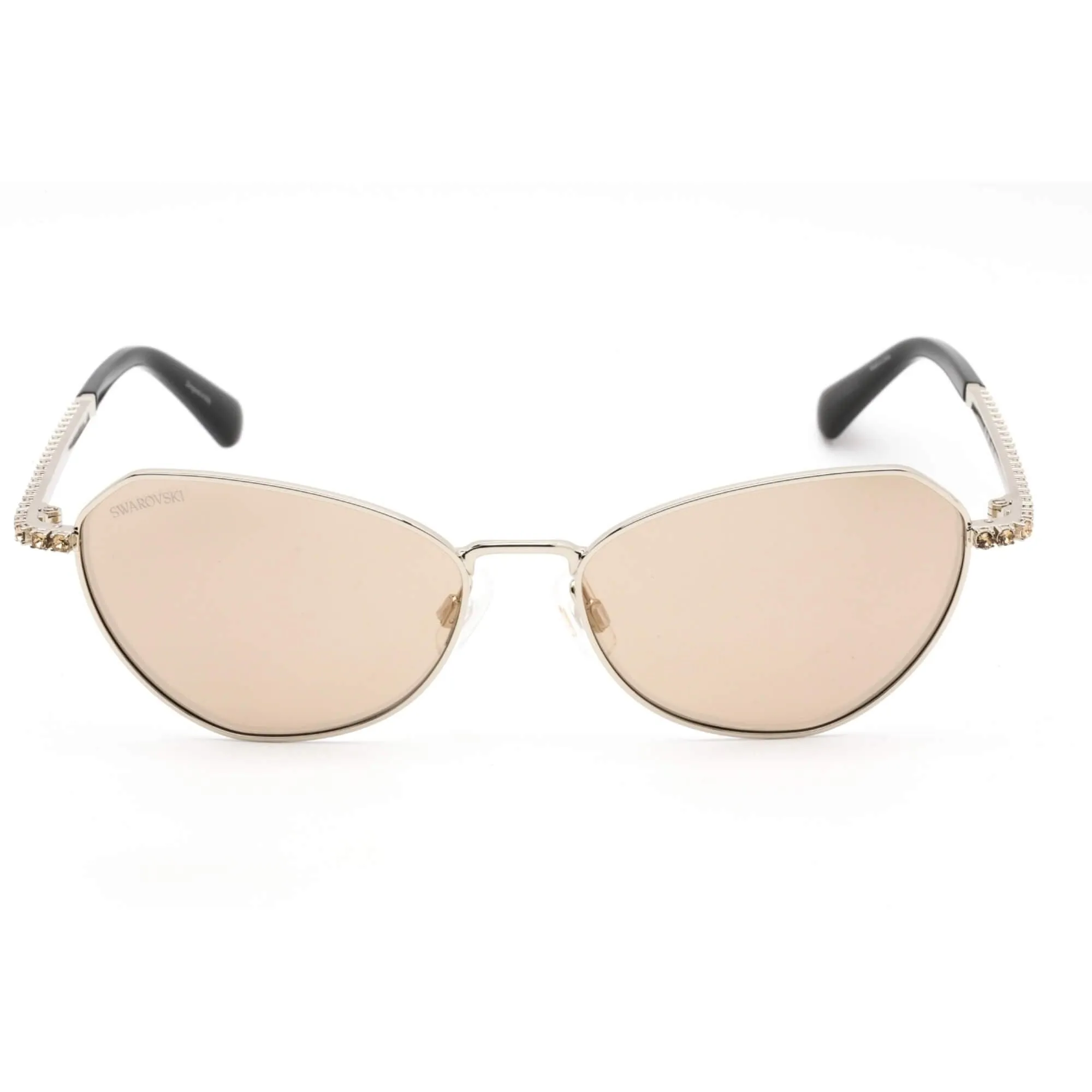 Swarovski Women's Sunglasses - Gradient Roviex Lens Gold Cat Eye Frame | SK0386 32K Versace Sunglasses