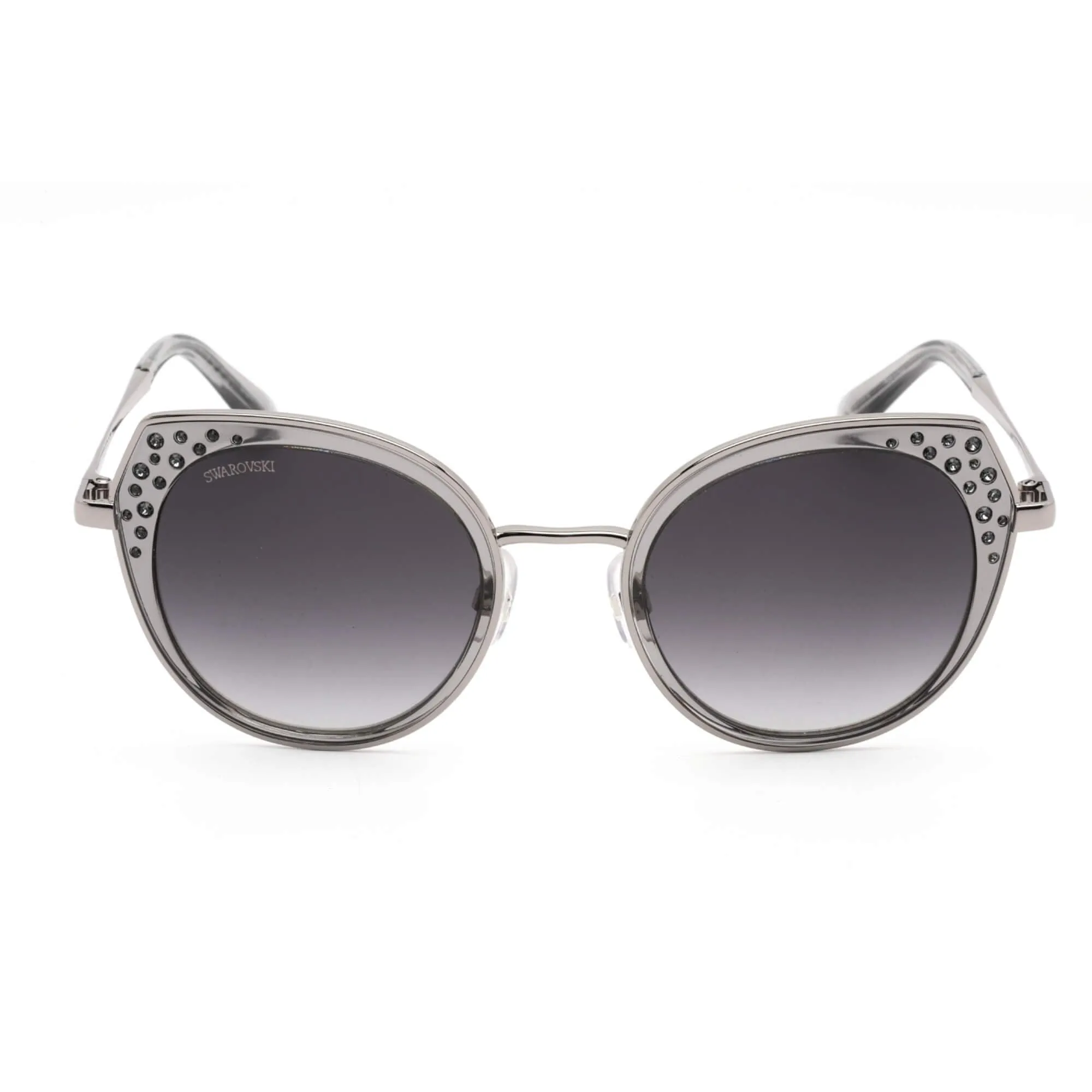 Swarovski Women's Sunglasses - Gradient Smoke Lens Cat Eye Shape Frame | SK0325 20B Versace Sunglasses